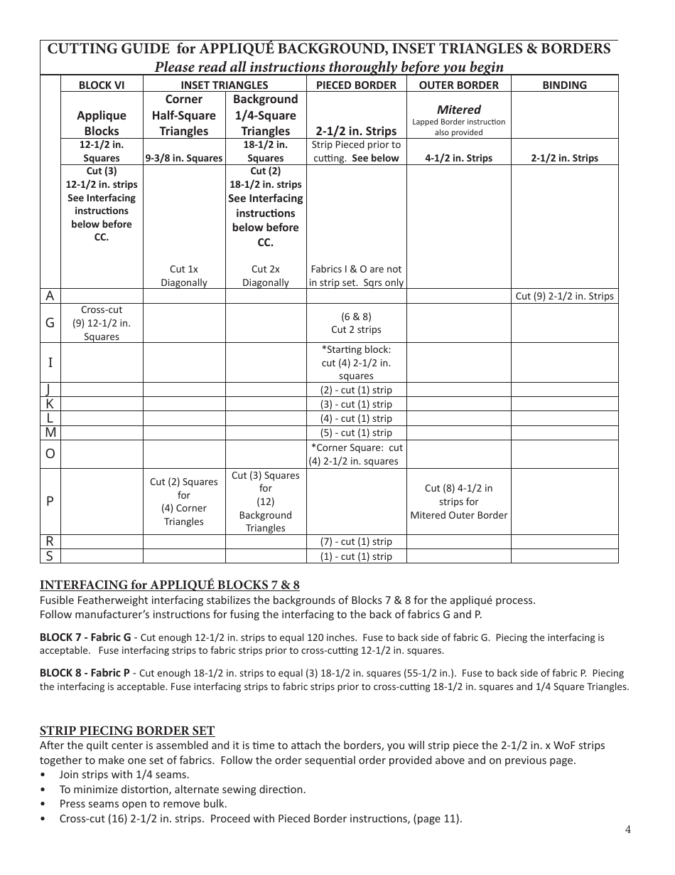 Holiday Memories Quilt Pattern Templates, Page 4