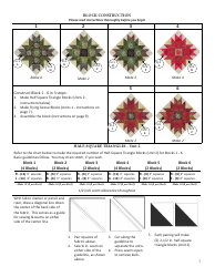 Holiday Memories Quilt Pattern Templates, Page 7