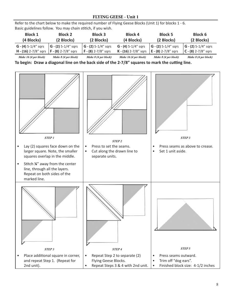 Holiday Memories Quilt Pattern Templates, Page 8