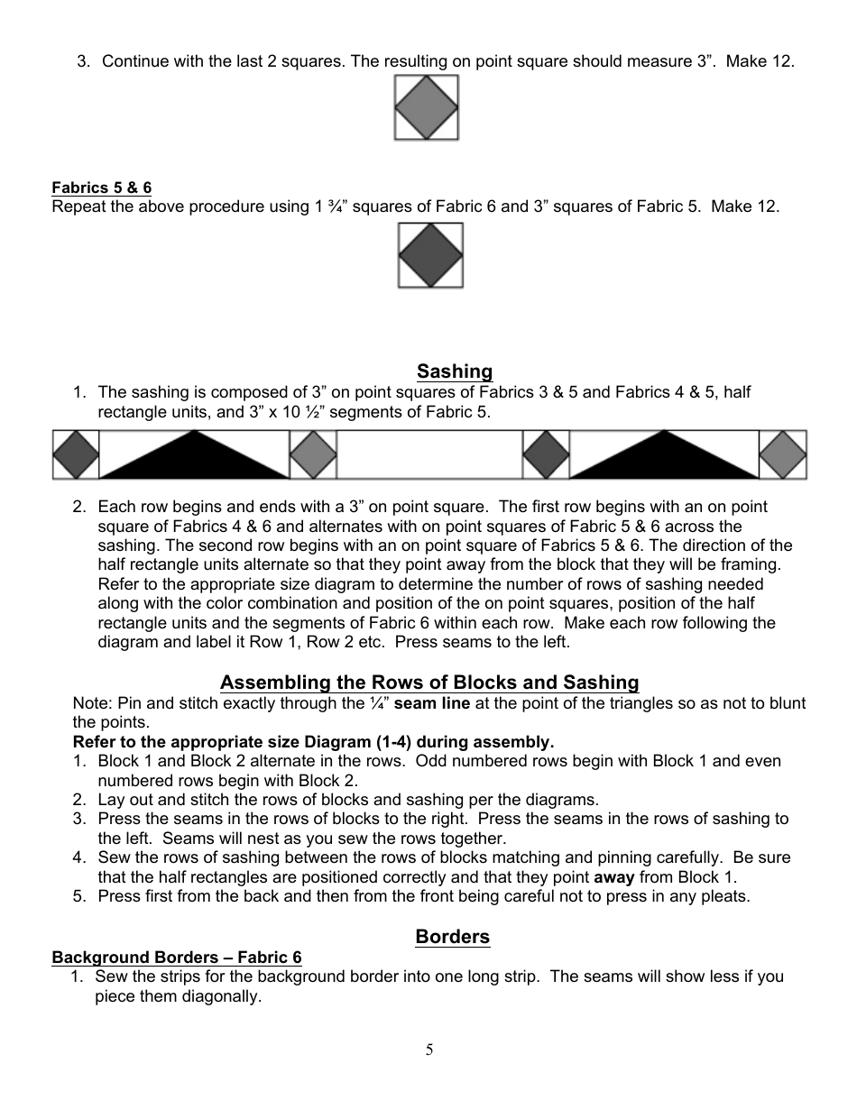 Cool Cats Quilt Pattern, Page 7