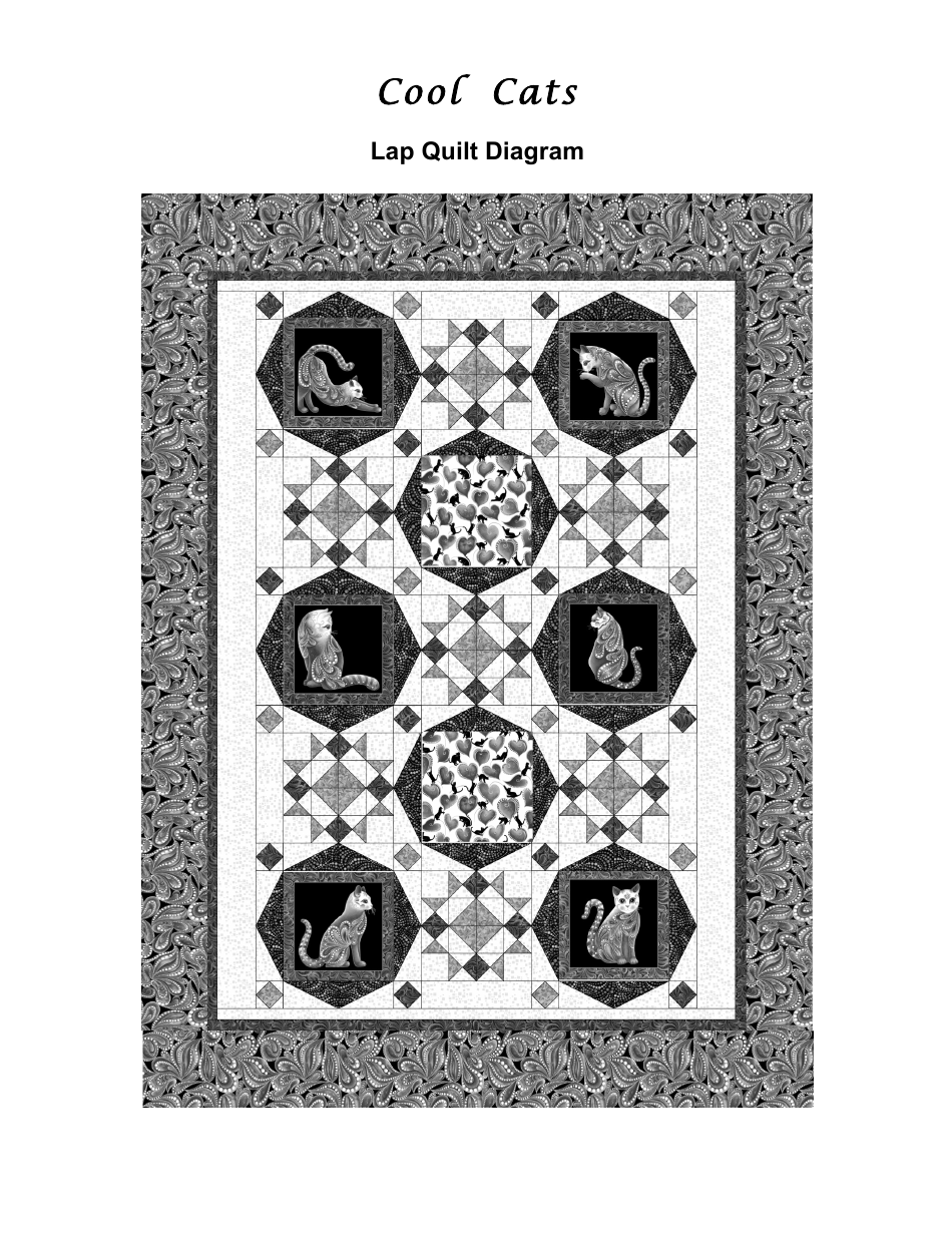 Cool Cats Quilt Pattern, Page 9