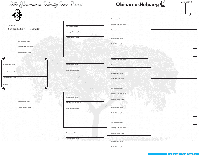 Five Generation Family Tree Chart Download Printable PDF | Templateroller