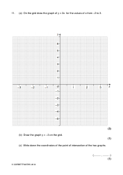 Math Exam Questions: Drawing Linear Graphs - Corbettmaths, Page 12