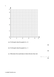 Math Exam Questions: Drawing Linear Graphs - Corbettmaths, Page 2