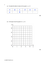 Math Exam Questions: Drawing Linear Graphs - Corbettmaths, Page 8