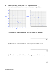 Math Exam Questions: Scatter Graphs - Corbettmaths, Page 12