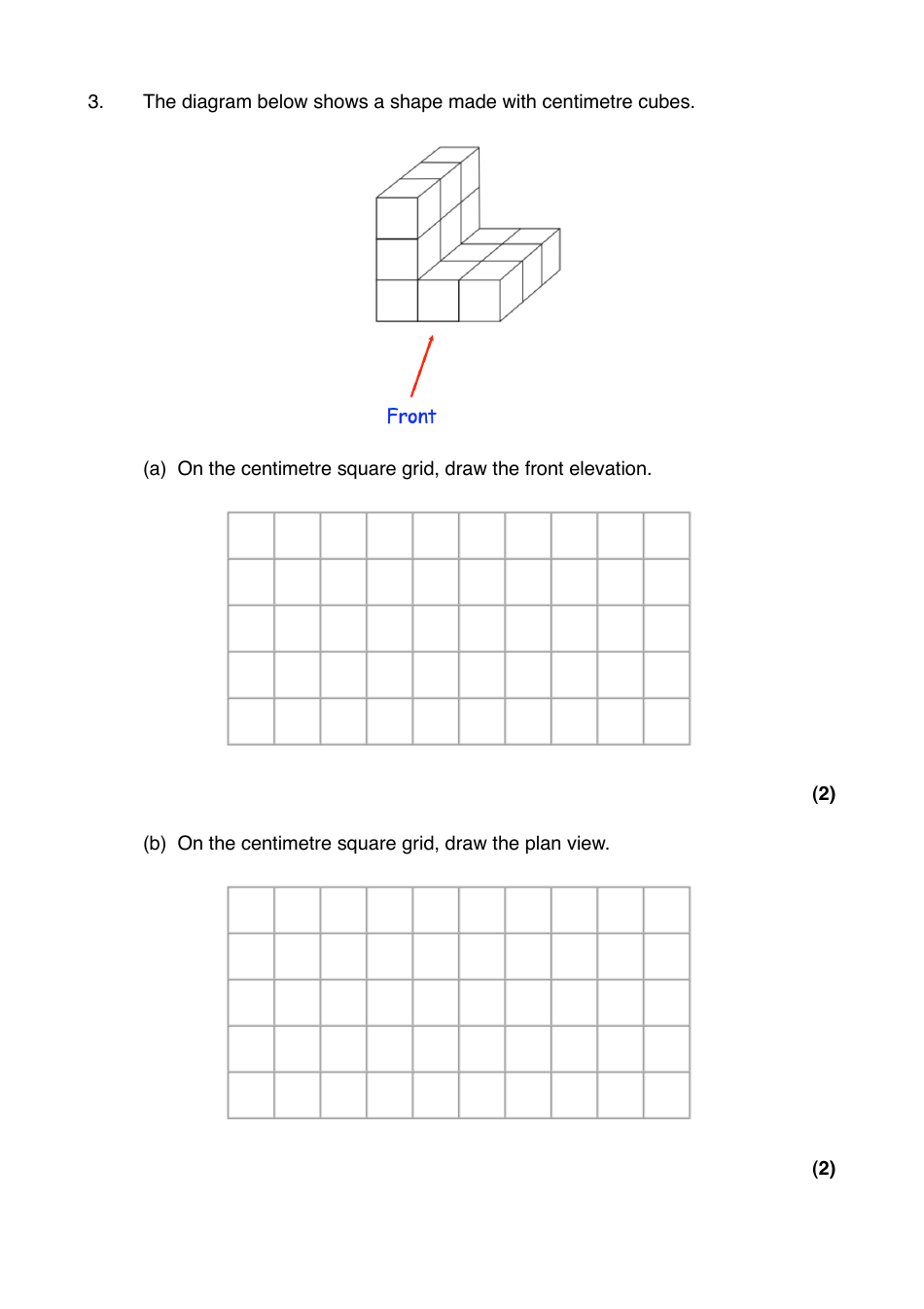 Math Exam Questions: Views and Elevations, Page 4