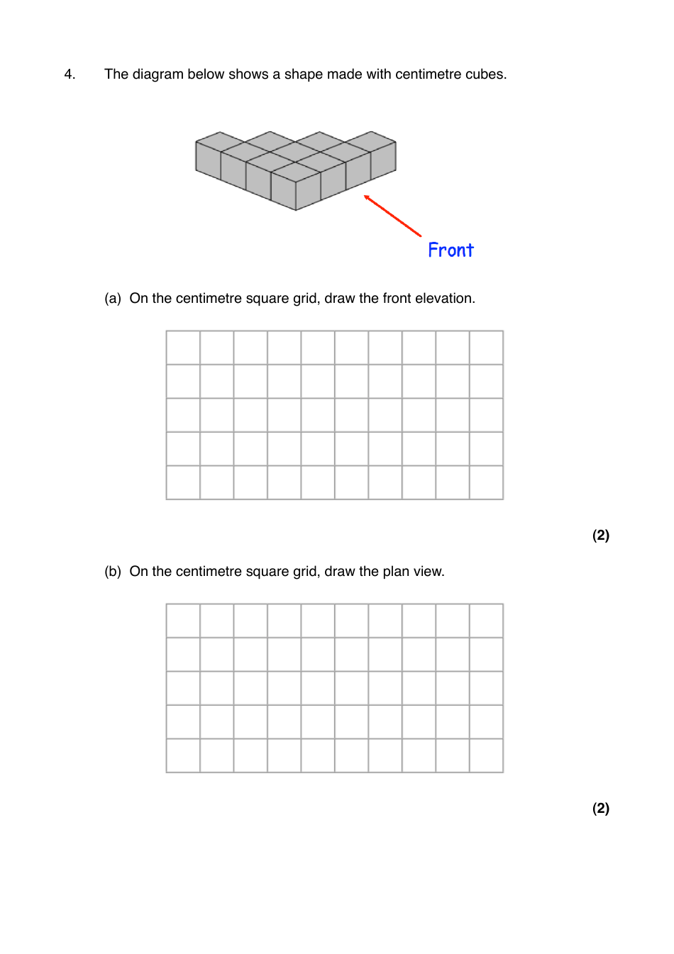 Math Exam Questions: Views and Elevations, Page 5