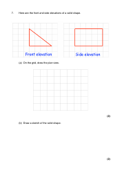 Math Exam Questions: Views and Elevations, Page 8