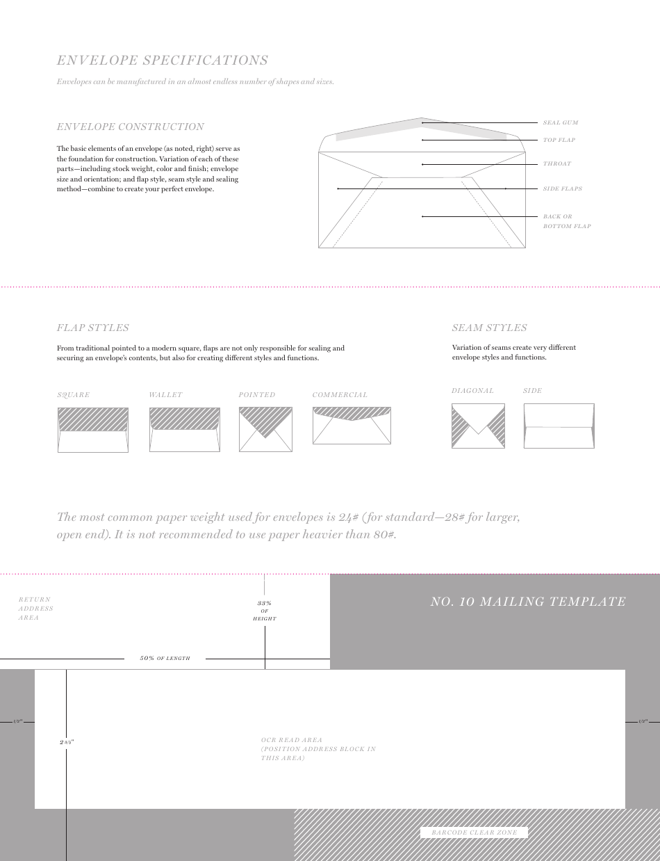 No. 10 Mailing Envelope Template, Page 4