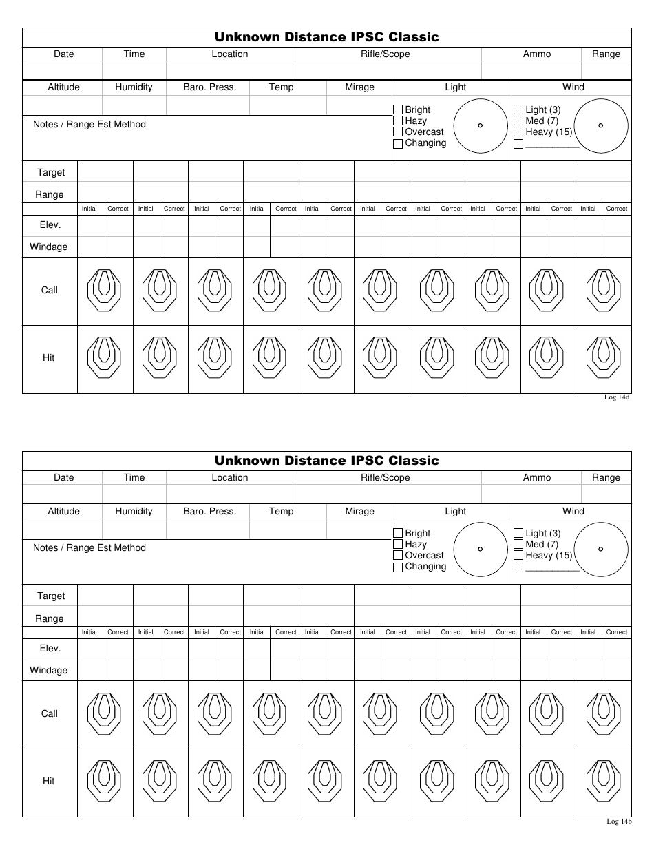 Precision / Sniper Log Book Notes, Page 30