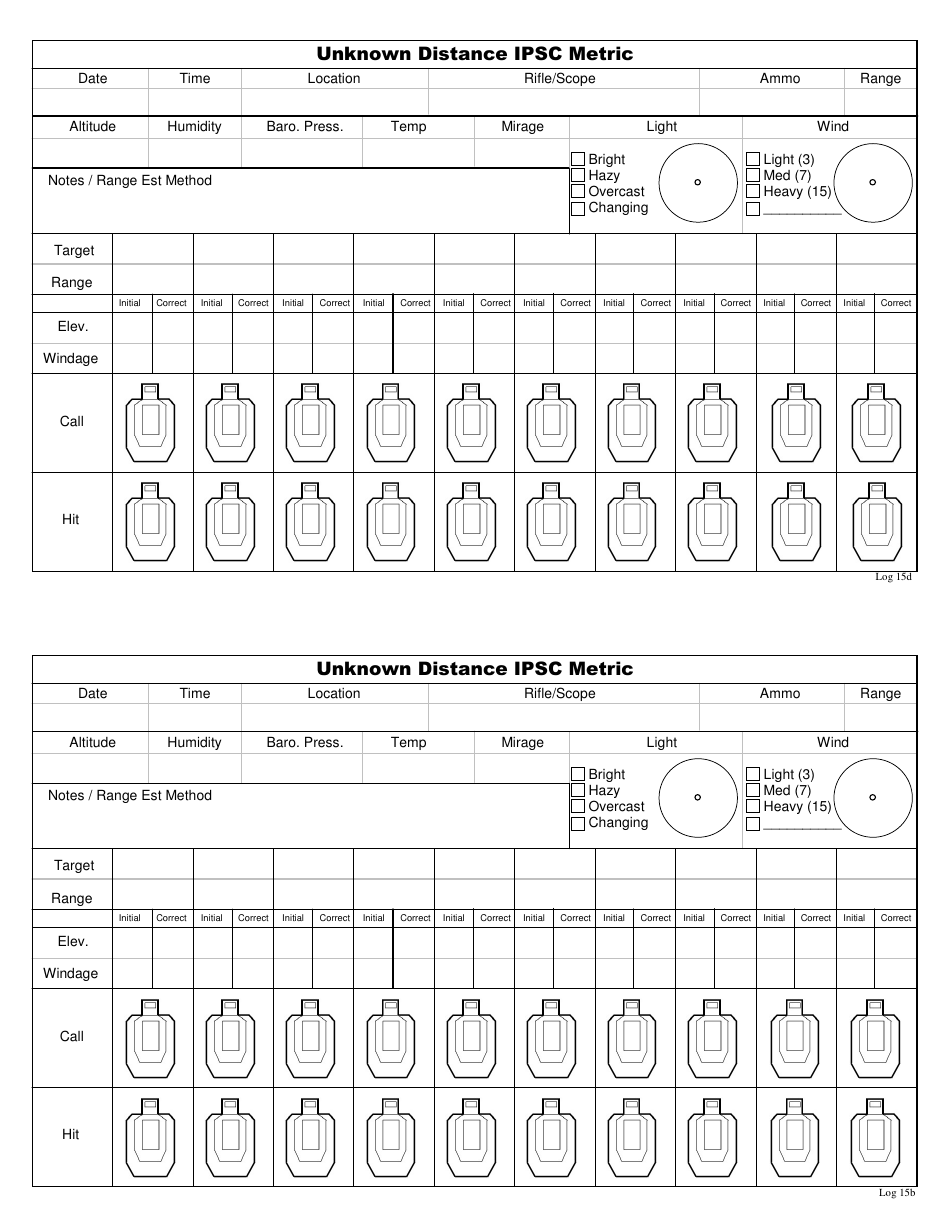 Precision / Sniper Log Book Notes, Page 32