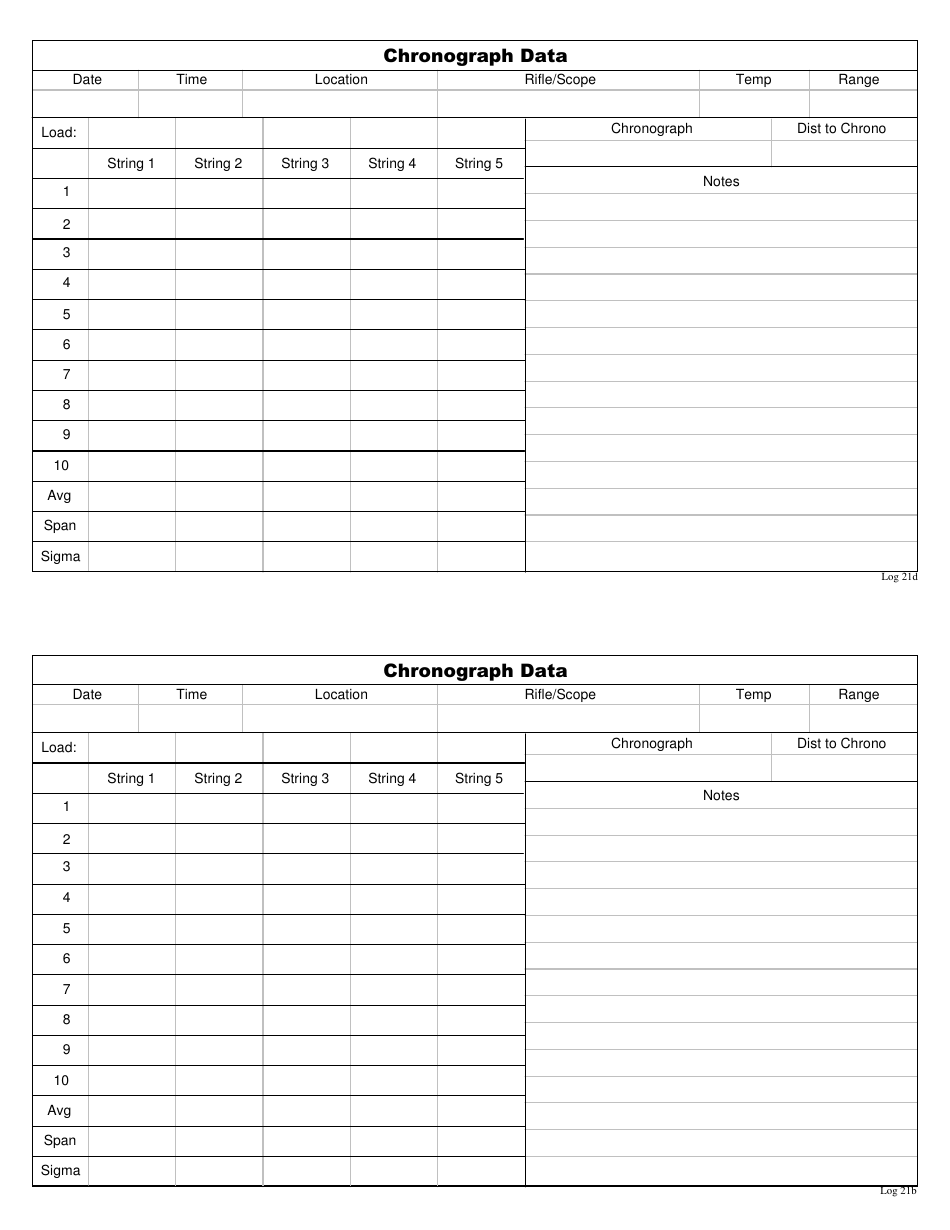 Precision / Sniper Log Book Notes, Page 42