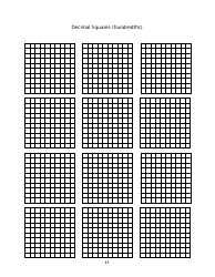 Decimal Squares (Whole), Page 3