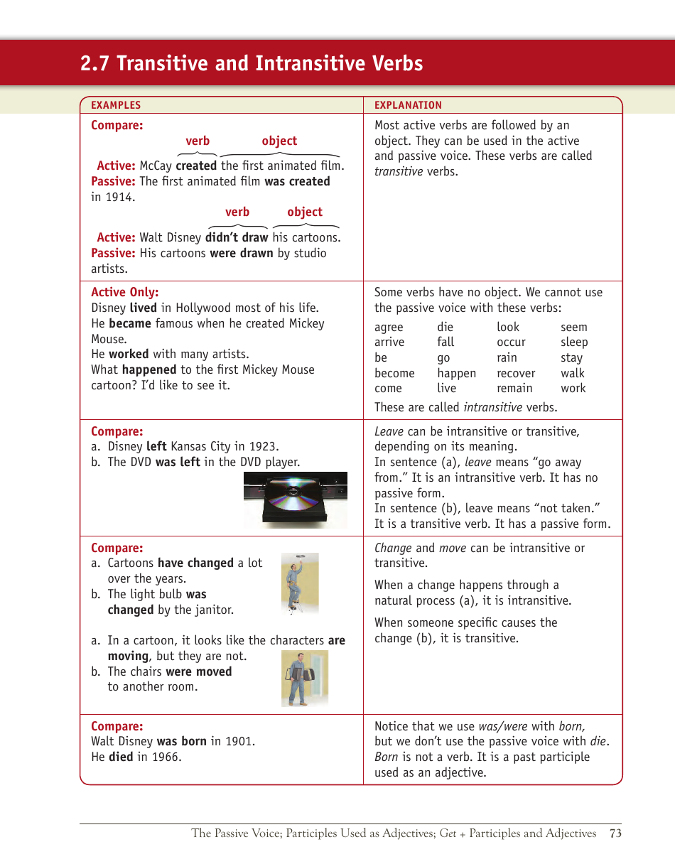 English Grammar Lesson: the Passive Voice; Participles Used as Adjectives; Get + Participles and Adjectives, Page 15