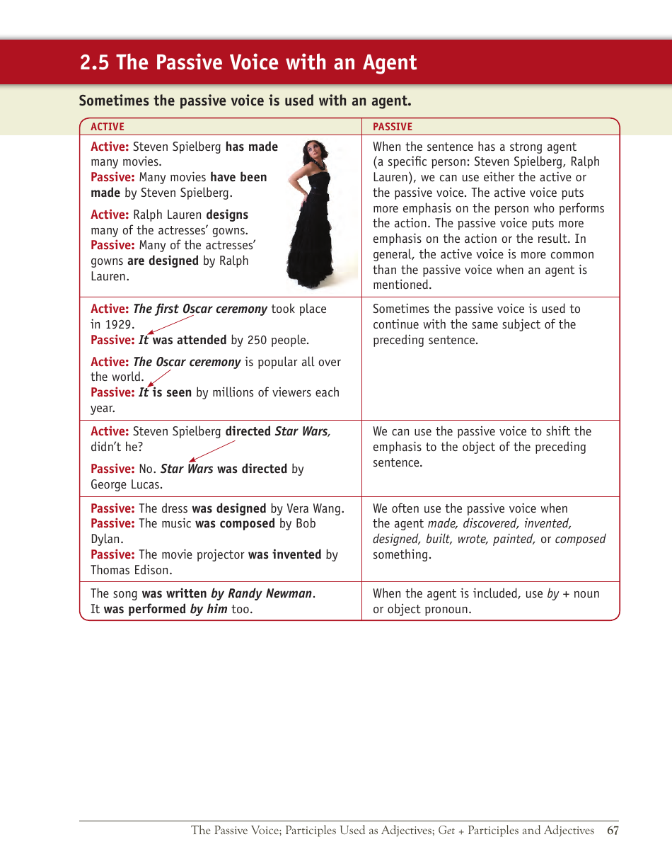 English Grammar Lesson: the Passive Voice; Participles Used as Adjectives; Get + Participles and Adjectives, Page 9