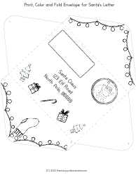 Santa&#039;s Letter and Envelope Templates, Page 2
