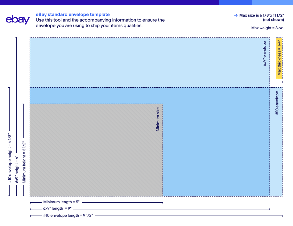 eBay Standard Envelope Template Download Printable PDF Templateroller