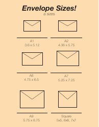 Document preview: Envelope Business Sizes Template