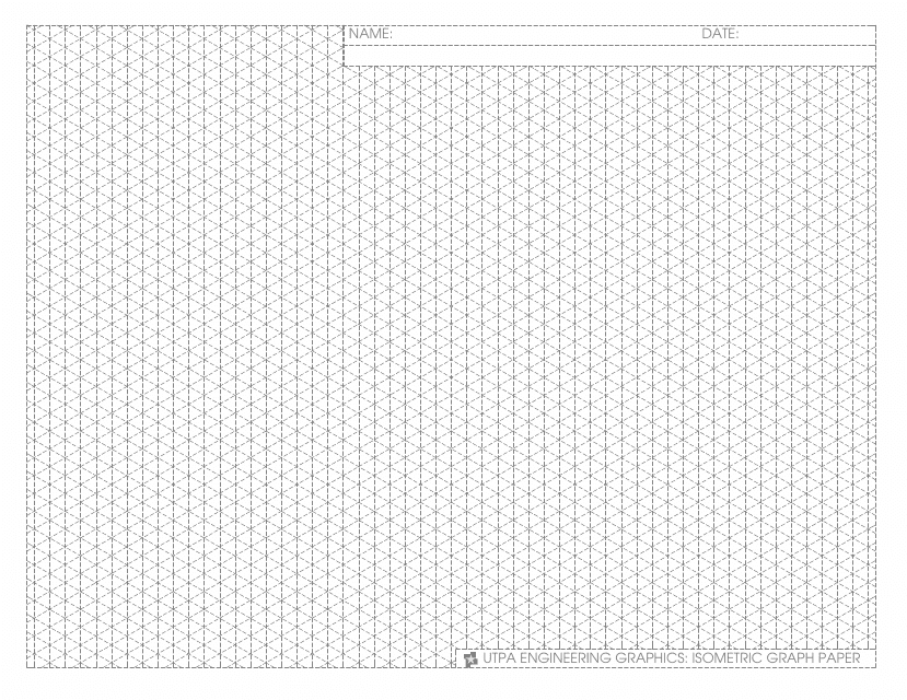 Isometric Graph Paper Sheet