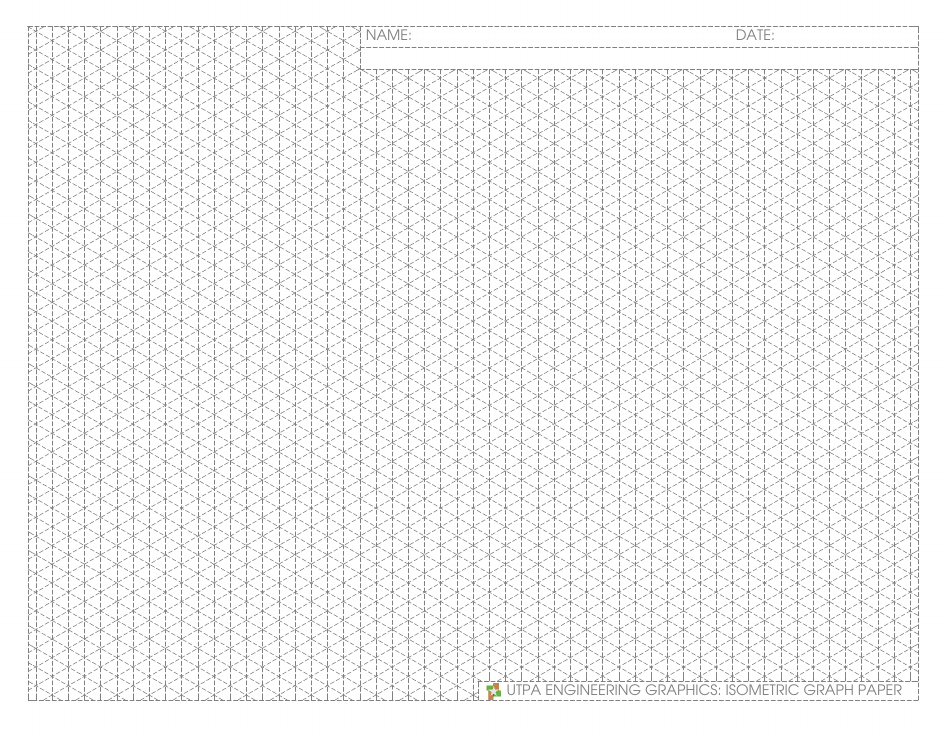 Isometric Graph Paper Sheet, Page 1