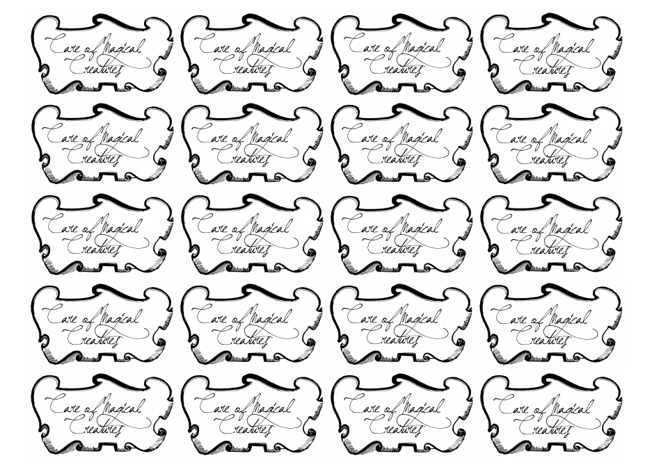 Hogwarts Letter and Envelope Templates, Page 15