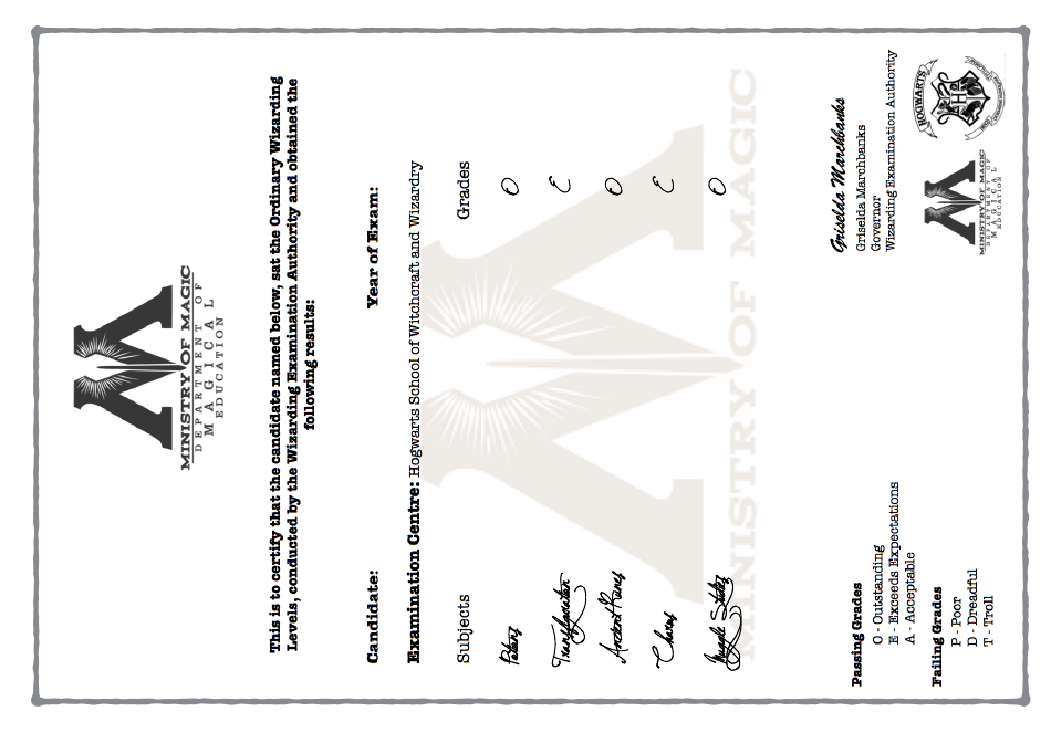 Hogwarts Letter and Envelope Templates, Page 35