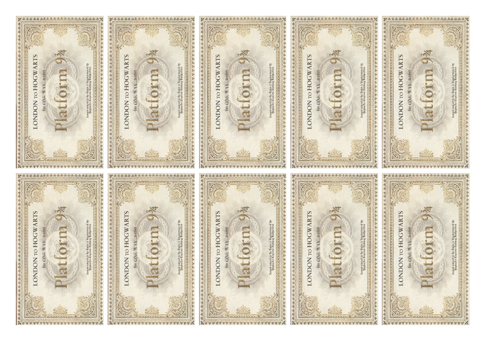 Hogwarts Letter and Envelope Templates, Page 6