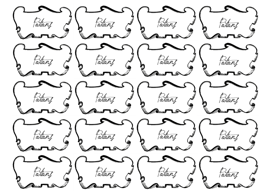 Hogwarts Letter and Envelope Templates, Page 9