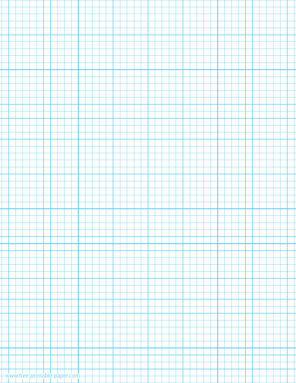 Blue Grid Paper Template - Seamless, Page 1