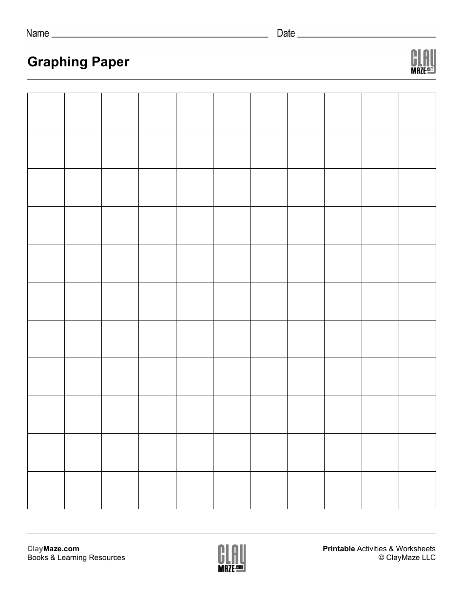Graphing Paper Template, Page 1