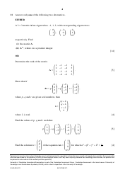 May/June 2011 University of Cambridge International Examinations: Further Mathematics Paper 1, Page 4