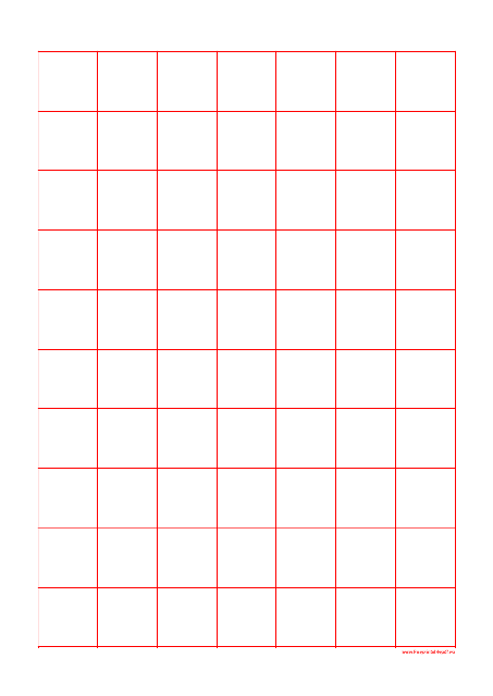 1 Inch Grid Paper - Red Download Pdf