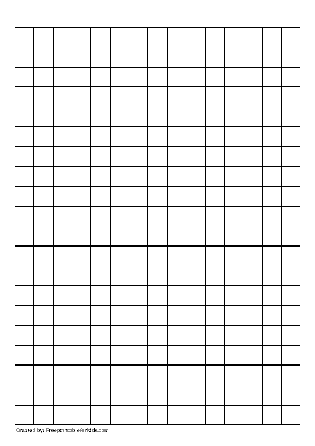15 X 20 Grid Graph Paper