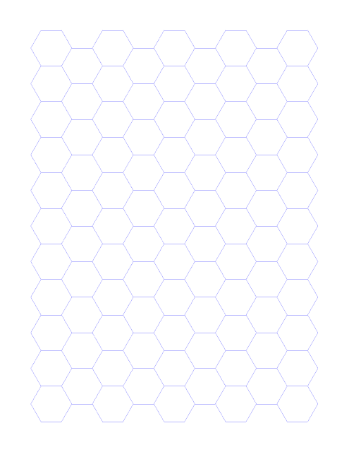 Hexagonal Graph Paper - Violet