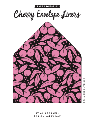 Cherry 5x7 Envelope Liner Templates, Page 2