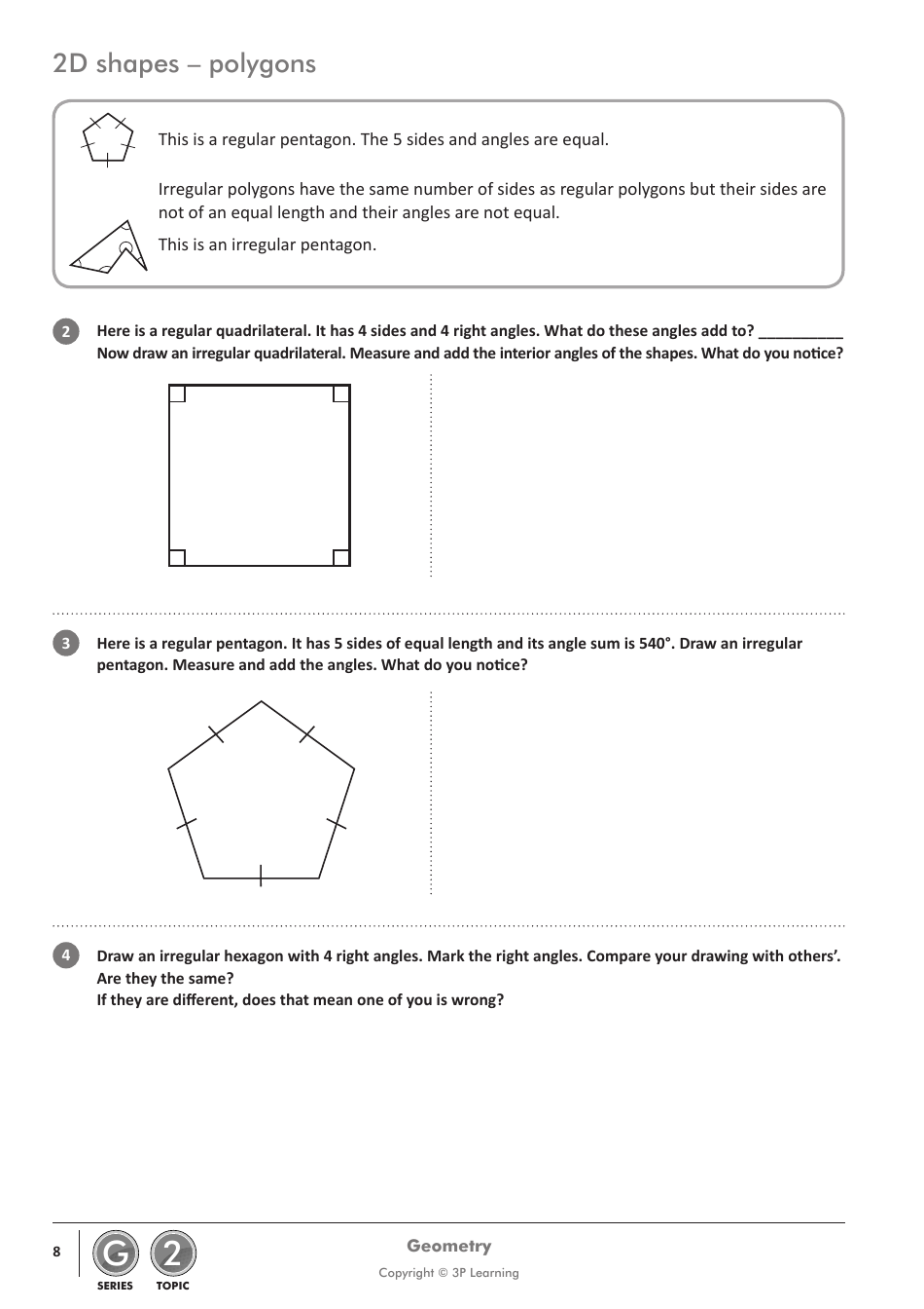 Mathletics Series G: Geometry - 3p Learning, Page 12