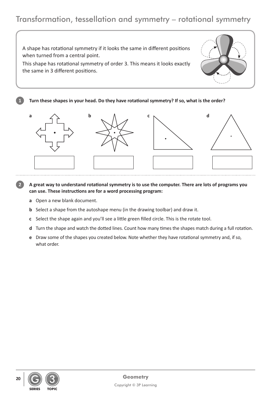 Mathletics Series G: Geometry - 3p Learning, Page 24