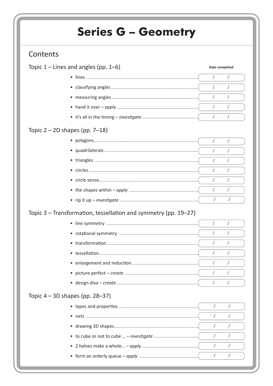 Mathletics Series G: Geometry - 3p Learning, Page 3