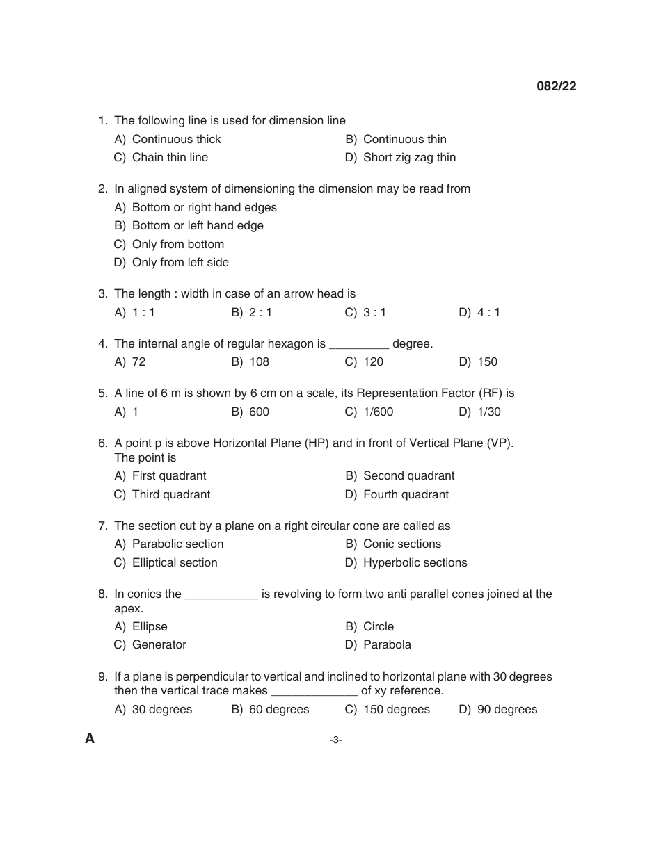 082 / 22 Question Booklet Alpha Code a, Page 3