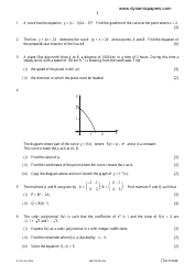 May/June 2006 University of Cambridge International Examinations: Additional Mathematics Paper 1 - 4037/01, Page 3