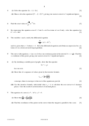 May/June 2016 Cambridge International Examinations: Mathematics Paper 3 Pure Mathematics 3 (P3), Page 2
