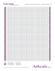 Document preview: Artbeads Seed Bead Graph Paper