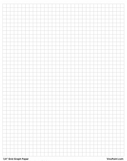 1/4' Grid Graph Paper