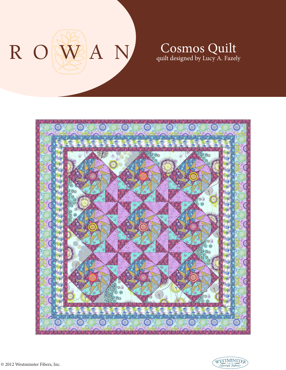 Cosmos Quilt Pattern Templates - Preview