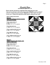 Bountiful Stars Quilt Pattern, Page 2