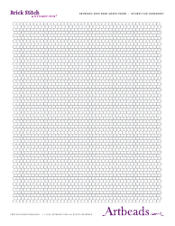 Document preview: Beading Graph Paper - Brick Stitch