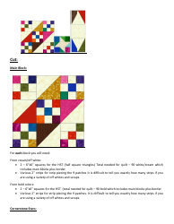 Blades of Color Quilt Pattern Templates, Page 2