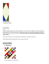 Blades of Color Quilt Pattern Templates, Page 4