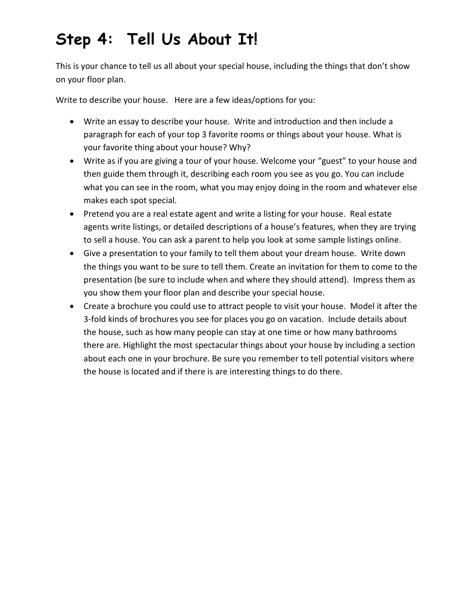 Dream House Planner Template, Page 6